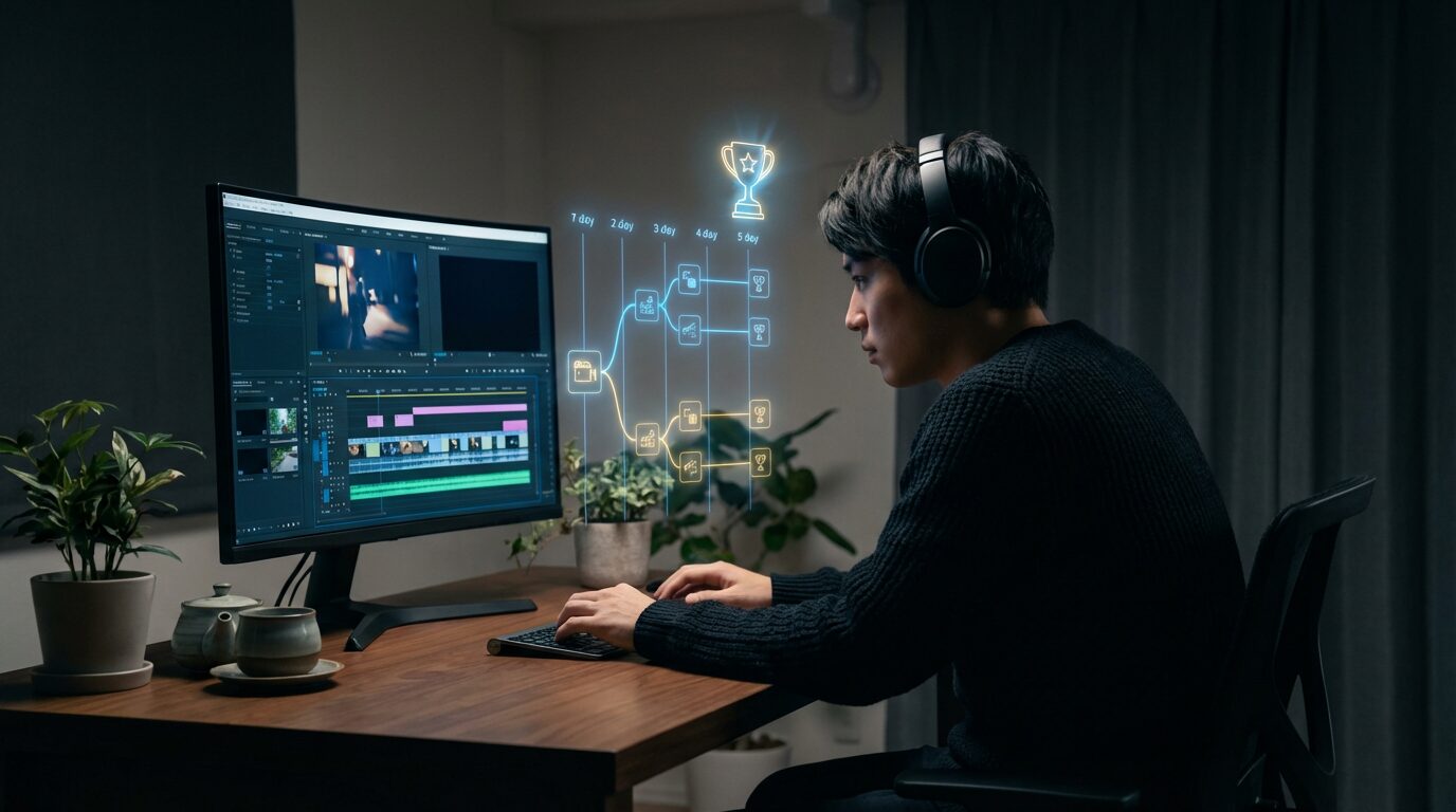 保護中: 【最短7日】動画編集 0→1 案件獲得ロードマップ